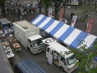 震災チャリティーイベントでキッチンカーレンタル